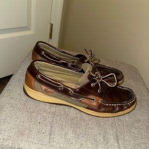 Sperry Dark Brown Leather Boat Shoes